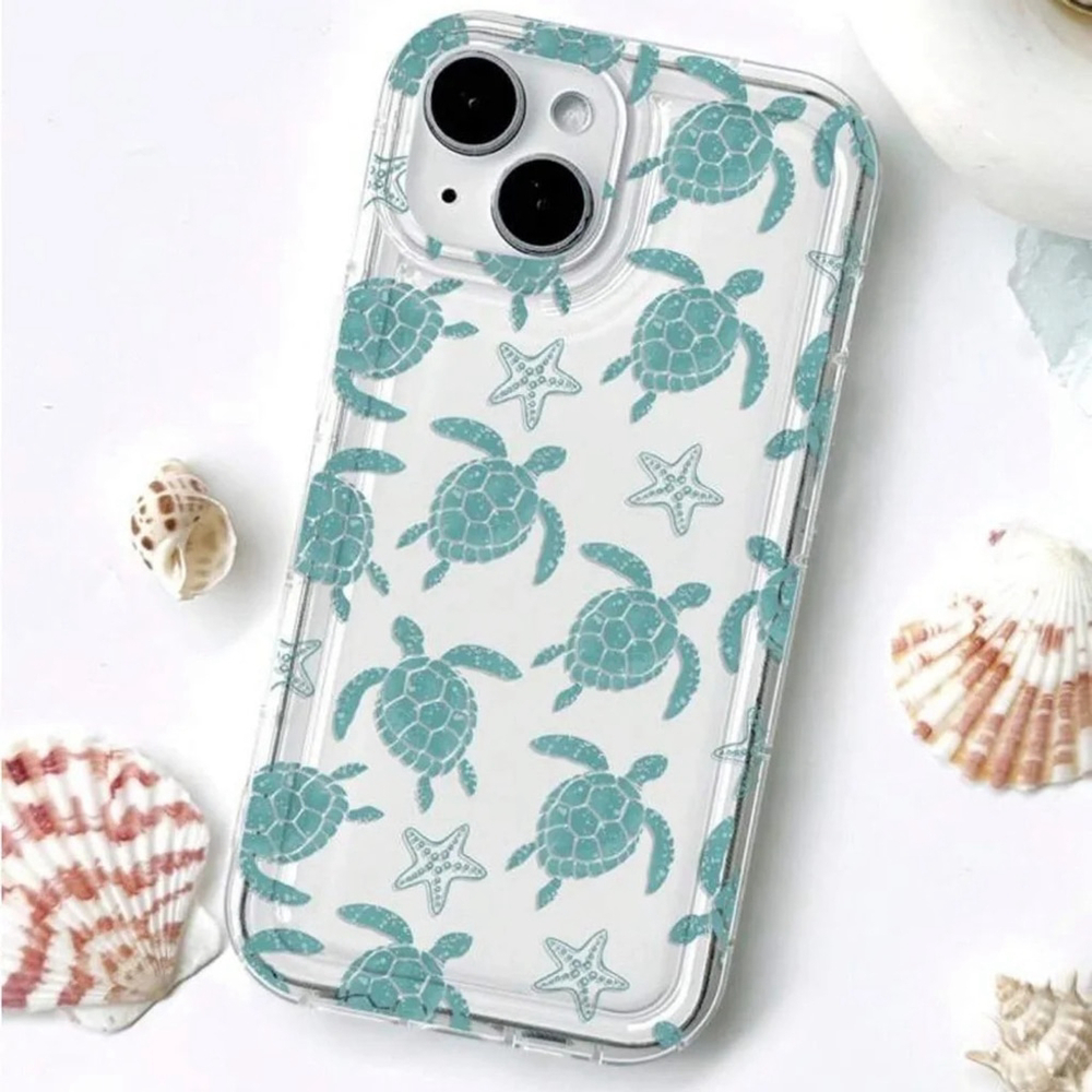 ⚠️Clearance iPhone 15/Pro/Pro Max Blue Sea Turtle Phone Case SAU - Picture 1 of 3